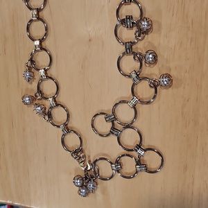 Chain Belt with Pearl Accents